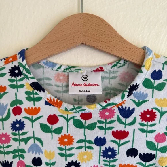 Hanna Andersson Floral Short Sleeve Dress - Picture 3 of 3